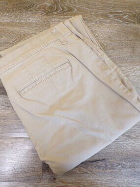 GLORIA VANDERBILT Women's Beige Amanda Trouser Size 14 Short